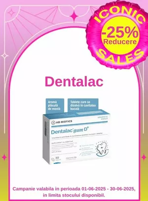 Iconic Sales cu reducere 25% la Dentalac