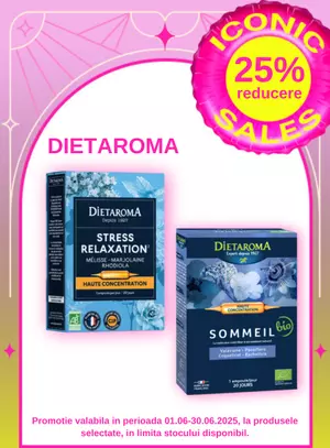 Iconic Sales cu reducere 25% la DietAroma