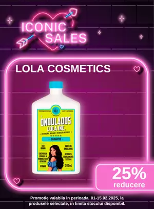 Iconic Sales cu reducere 25% la Lola Cosmetics