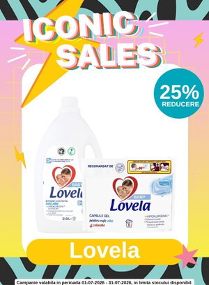 Iconic Sales cu reducere 25% la Lovela Baby