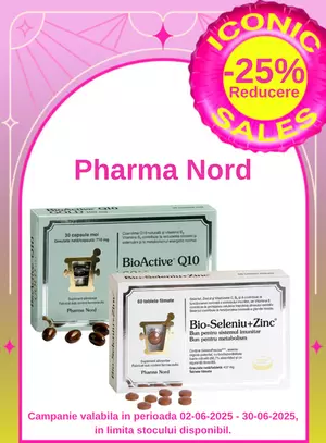 Iconic Sales cu reducere 25% la Pharma Nord