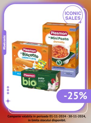 Iconic Sales cu reducere 25% la Plasmon