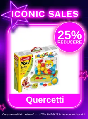 Iconic Sales cu reducere 25% la Quercetti