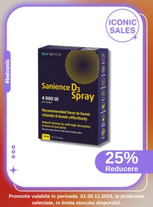 Iconic Sales cu reducere 25% la Spray cu vitamina D3 Sanience