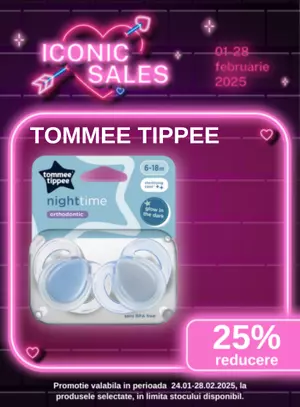 Iconic Sales cu reducere 25% la Tommee Tippee