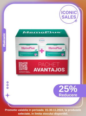 Iconic Sales cu reducere 25% la Walmark Memoplus