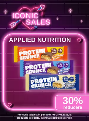 Iconic Sales cu reducere 30% la Applied Nutrition