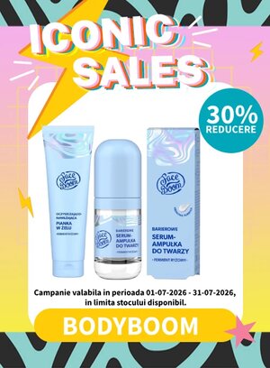 Iconic Sales cu reducere 30% la Bodyboom