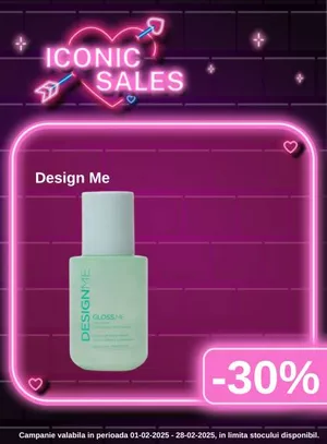 Iconic Sales cu reducere 30% la Design Me