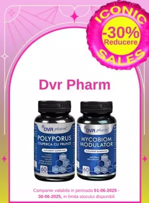 Iconic Sales cu reducere 30% la DVR Pharm