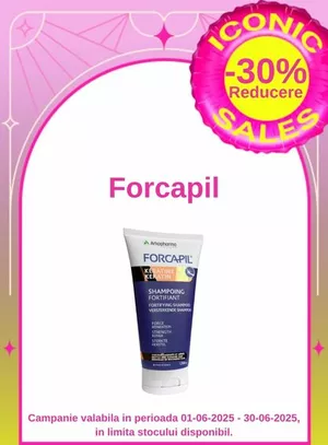 Iconic Sales cu reducere 30% la Forcapil