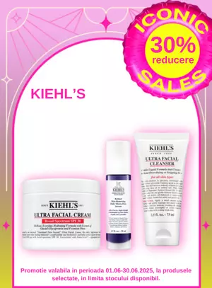 Iconic Sales cu reducere 30% la Kiehl's