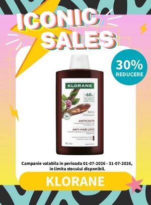Iconic Sales cu reducere 30% la Klorane