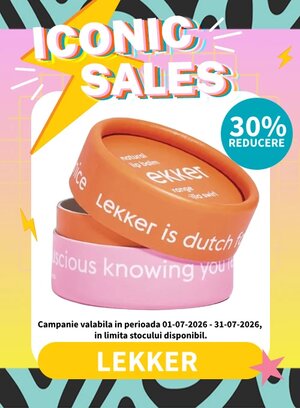 Iconic Sales cu reducere 30% la Lekker