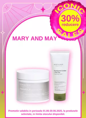 Iconic Sales cu reducere 30% la Mary and May