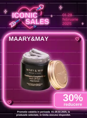 Iconic Sales cu reducere 30% la Mary&May