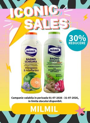 Iconic Sales cu reducere 30% la Mil Mil