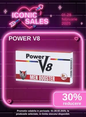 Iconic Sales cu reducere 30% la Power V8