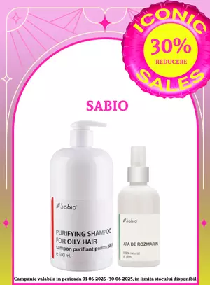 Iconic Sales cu reducere 30% la Sabio