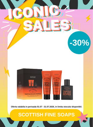 Iconic Sales cu reducere 30% la Scottish Fine Soaps