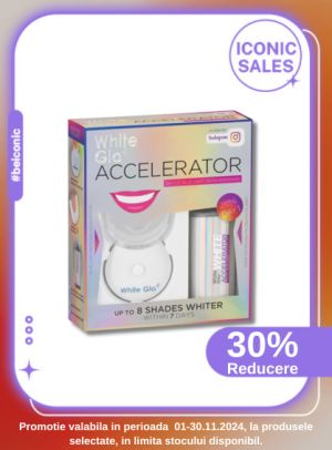 Iconic Sales cu reducere 30% la White Glo Kit Tratament de albire