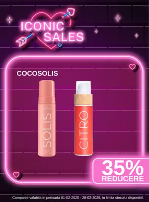 Iconic Sales cu reducere 35% la Cocosolis