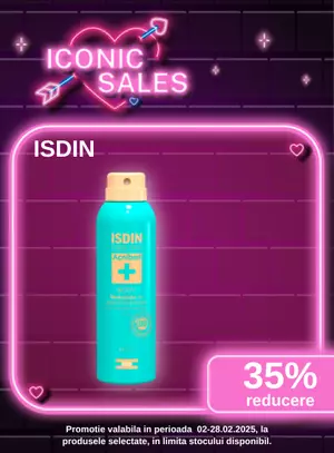 Iconic Sales cu reducere 35% la Isdin