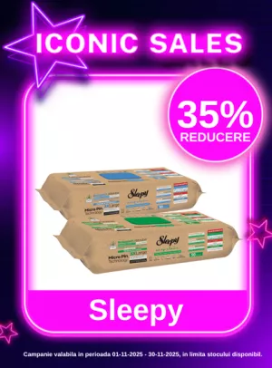 Iconic Sales cu reducere 35% la Sleepy