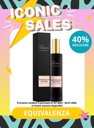 Iconic Sales cu reducere 40% la Equivalenza