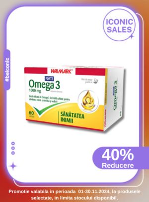 Iconic Sales cu reducere 40% la Walmark Omega 3 Forte