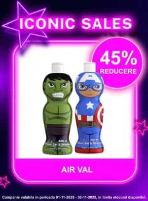 Iconic Sales cu reducere 45% la Air Val