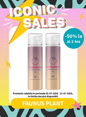 Iconic Sales cu reducere 50% la al doilea produs Faunus
