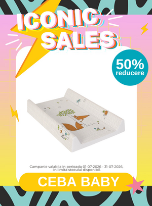 Iconic Sales cu reducere 50% la Ceba Baby