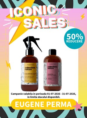 Iconic Sales cu reducere 50% la Eugene Perma