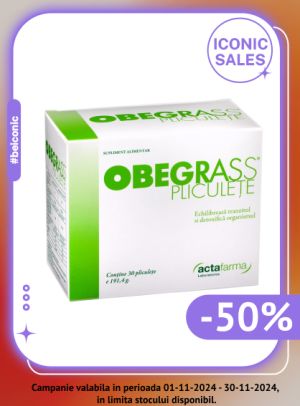 Iconic Sales cu reducere 50% la Obegrass