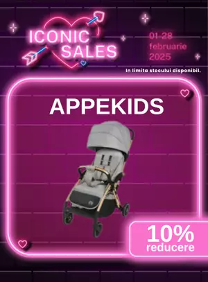 Iconic Sales cu reducere de 10% la Appekids