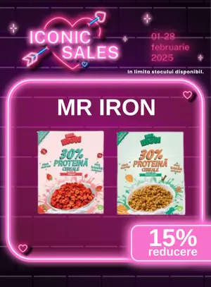 Iconic Sales cu reducere de 15% la Mr Iron