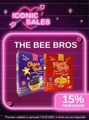 Iconic Sales cu reducere de 15% la The Bee Bros