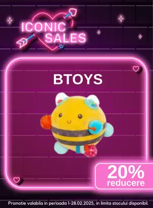 Iconic Sales cu reducere de 20% la Btoys