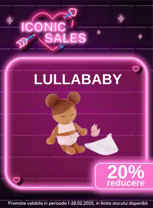 Iconic Sales cu reducere de 20% la Lullababy