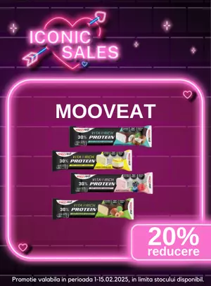 Iconic Sales cu reducere de 20% la Mooveat