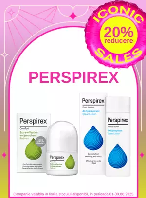 Iconic Sales cu reducere de 20% la Perspirex
