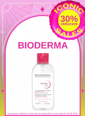 Iconic Sales cu reducere de 30% la Bioderma