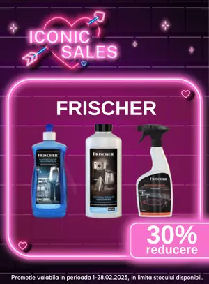 Iconic sales cu reducere de 30% la Frischer