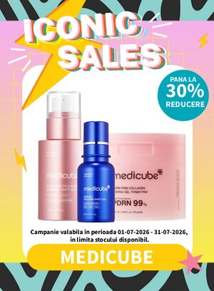 Iconic Sales cu reducere de pana la 30% la Medicube
