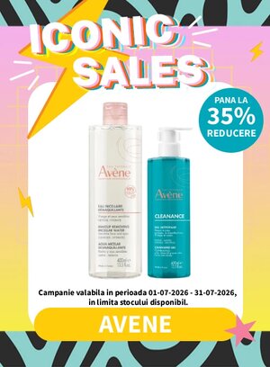 Iconic Sales cu reducere de pana la 35% la Avene