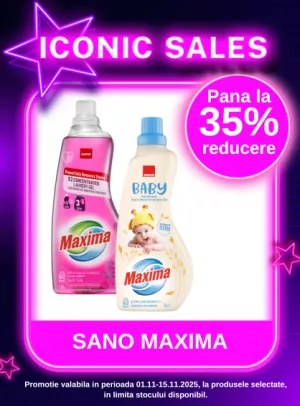 Iconic Sales cu reducere de pana la 35% la Sano