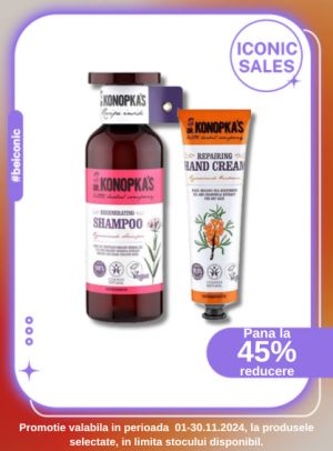 Iconic Sales cu reducere de pana la 45% la Dr. Konopka's