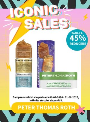 Iconic Sales cu reducere de pana la 45% la Peter Thomas Roth