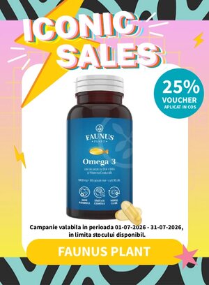 Iconic Sales cu voucher aplicat in cos 25% la Faunus